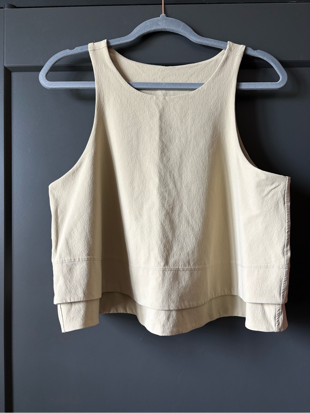 Lululemon Athletica Stretch Woven Relaxed Fit Tank | Trench Color - Picture 3 of 5